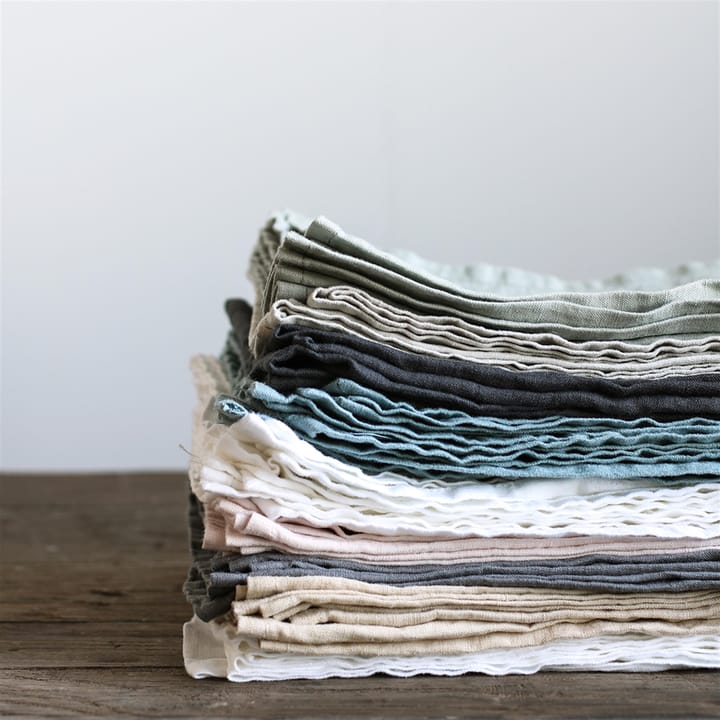 Washed linen servetti, tummanharmaa Tell Me More