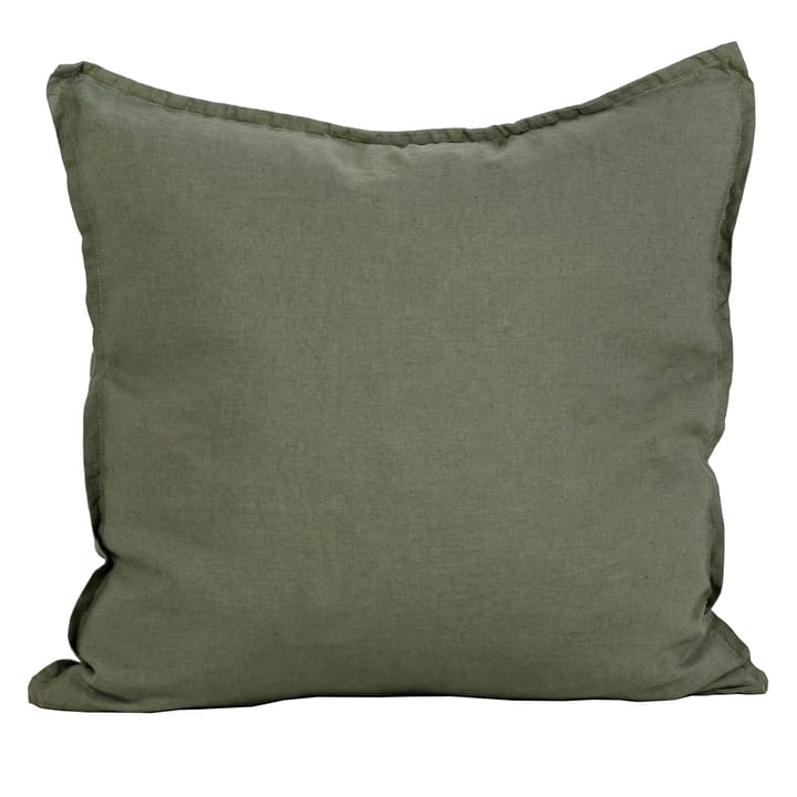 Washed linen tyynynpäällinen 50 x 50 cm - Khaki (vihreä) - Tell Me More