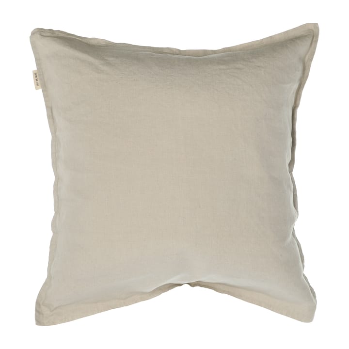 Washed linen tyynynpäällinen 50 x 50 cm - lämpimänharmaa (grey) - Tell Me More