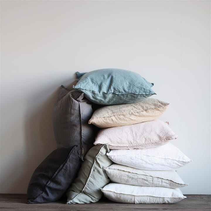 Washed linen tyynynpäällinen 50 x 50 cm, lämpimänharmaa (grey) Tell Me More