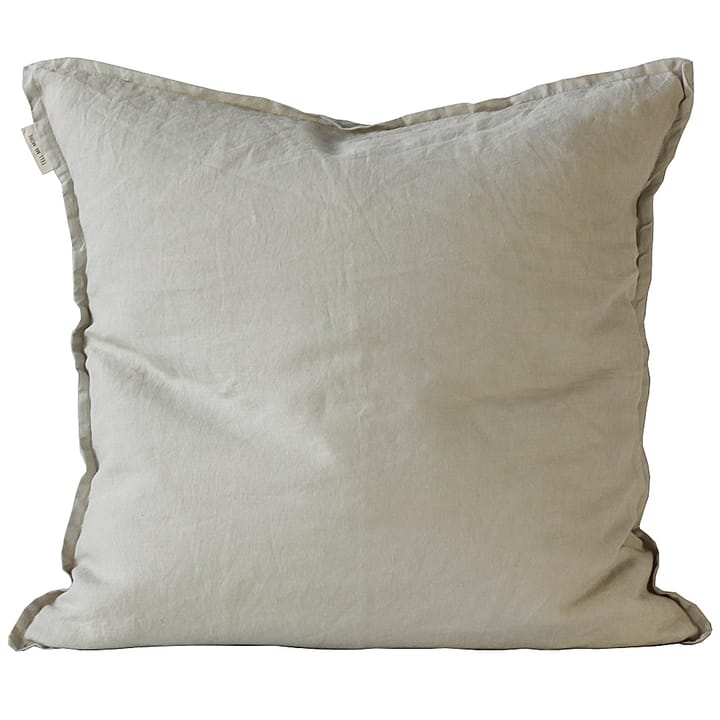 Washed linen tyynynpäällinen 50 x 50 cm - lämpimänharmaa - Tell Me More