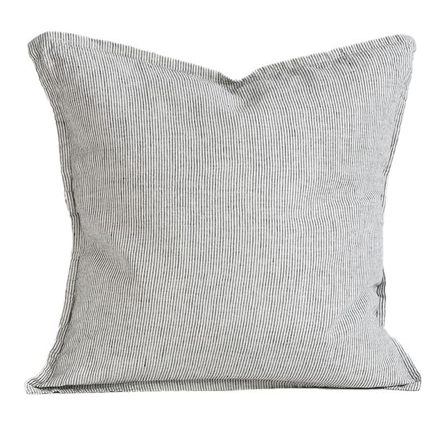 Washed linen tyynynpäällinen 50 x 50 cm - Pinstripe - Tell Me More