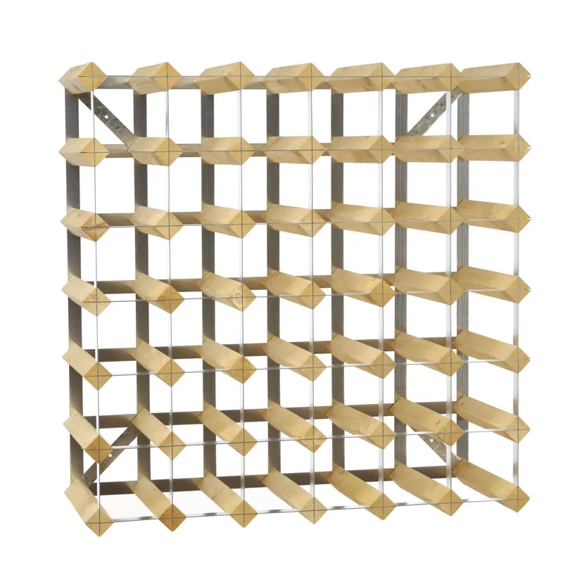 The Swedish Wine Rack Factory viiniteline 42 pulloa laajennettava, Vaalea tammi The Swedish Wine Rack Factory