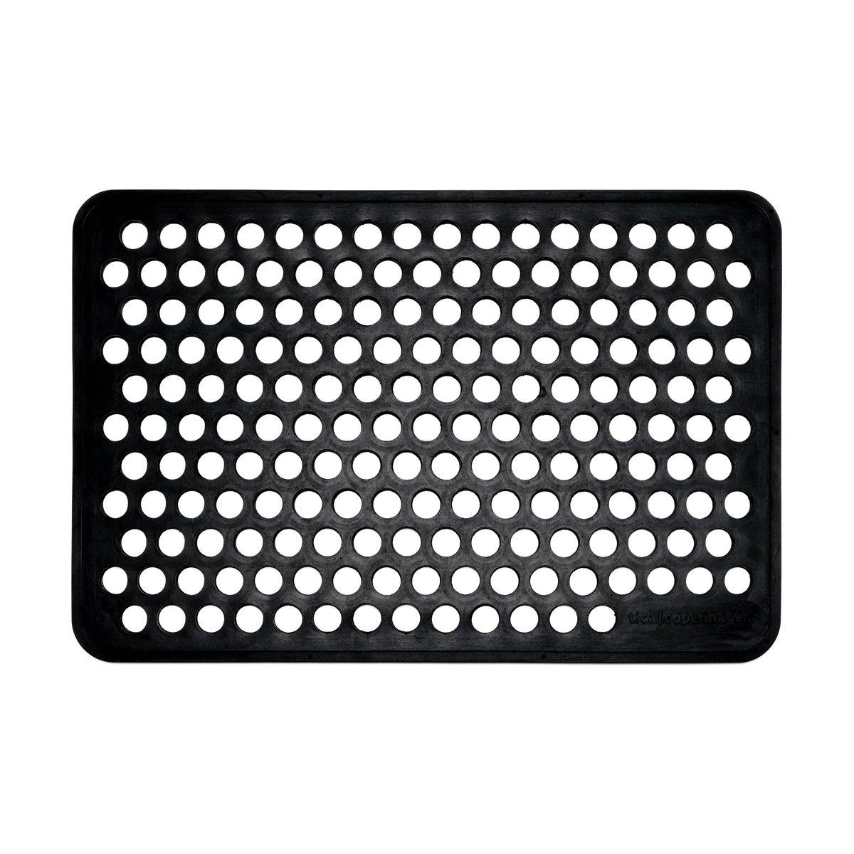 tica copenhagen Dot ovimatto kumi 40x60 cm | Skandinaavinen Sisustus | Kynnysmatot | Musta