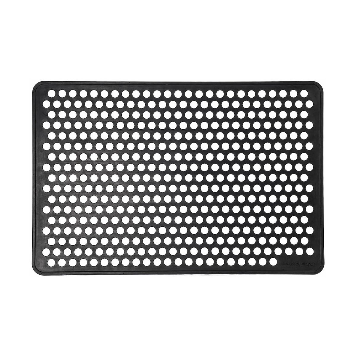 tica copenhagen Dot ovimatto kumi 60 x 90 cm | Skandinaavinen Sisustus | Kynnysmatot | Musta