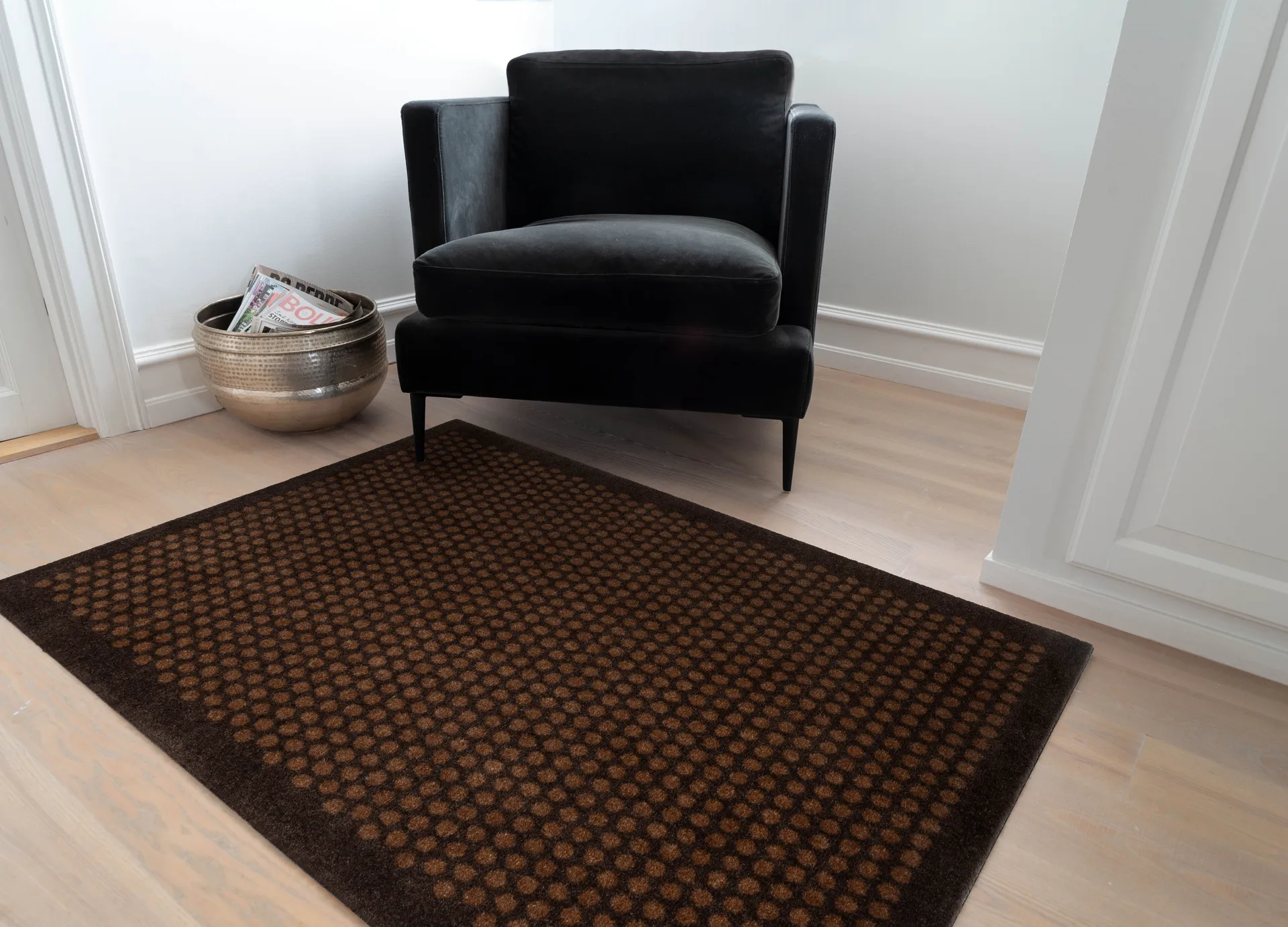 Dots käytävämatto, Cognac-brown, 90x130 cm tica copenhagen
