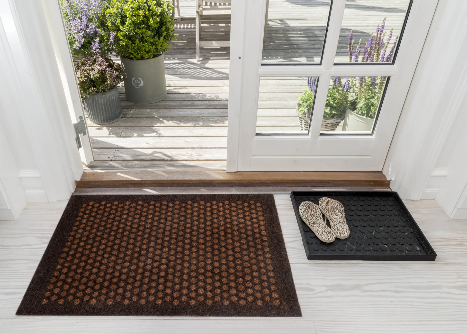 Dots ovimatto, Cognac-brown, 60x90 cm tica copenhagen