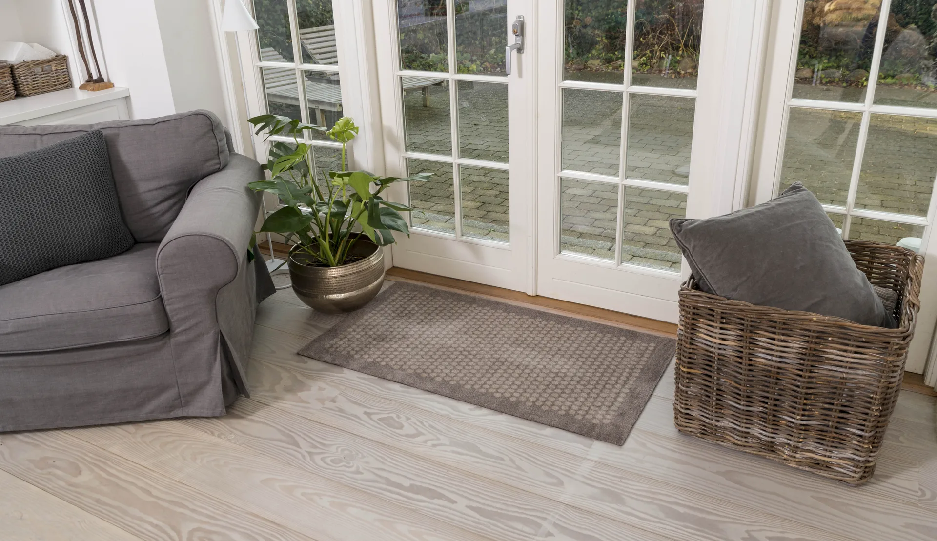 Dots ovimatto, Sand, 60 x 90 cm tica copenhagen