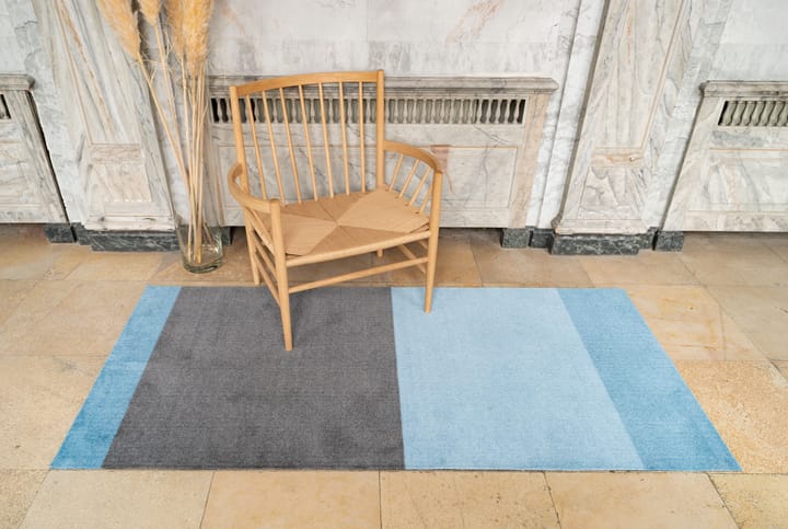Stripes by tica, vaakasuuntainen, käytävämatto, Blue-steel grey, 90 x 200 cm tica copenhagen