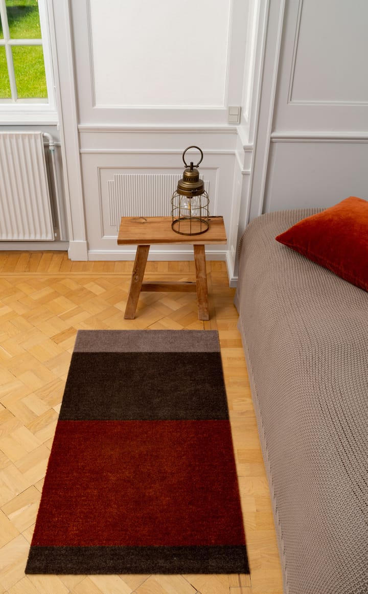 Stripes by tica, vaakasuuntainen, käytävämatto, Brown-terrakotta, 67 x 120 cm tica copenhagen