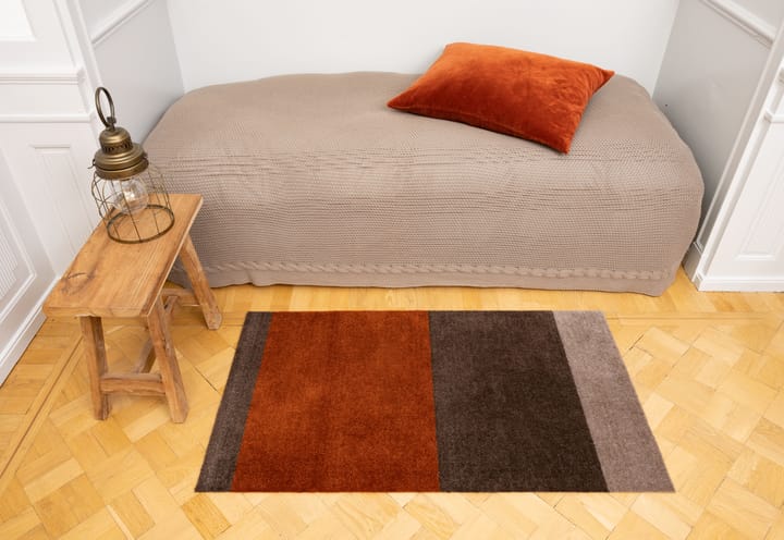 Stripes by tica, vaakasuuntainen, käytävämatto - Brown-terrakotta, 67 x 120 cm - tica copenhagen