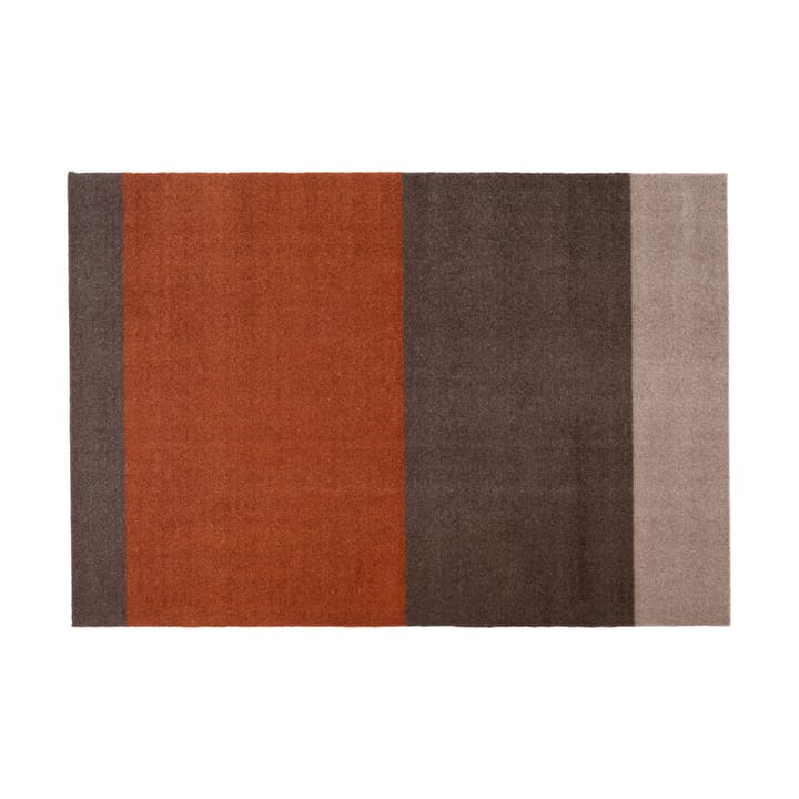 Stripes by tica, vaakasuuntainen, käytävämatto - Brown-terrakotta, 90 x 130 cm - Tica copenhagen