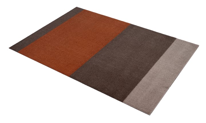 Stripes by tica, vaakasuuntainen, käytävämatto - Brown-terrakotta, 90 x 130 cm - tica copenhagen