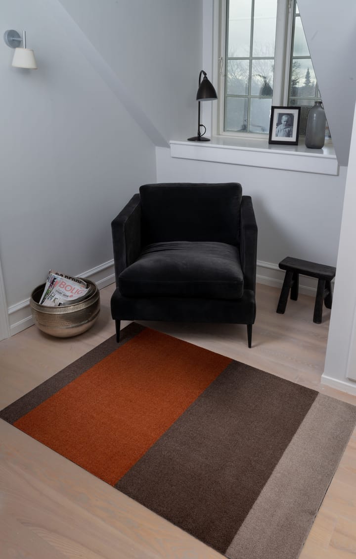 Stripes by tica, vaakasuuntainen, käytävämatto, Brown-terrakotta, 90 x 130 cm tica copenhagen