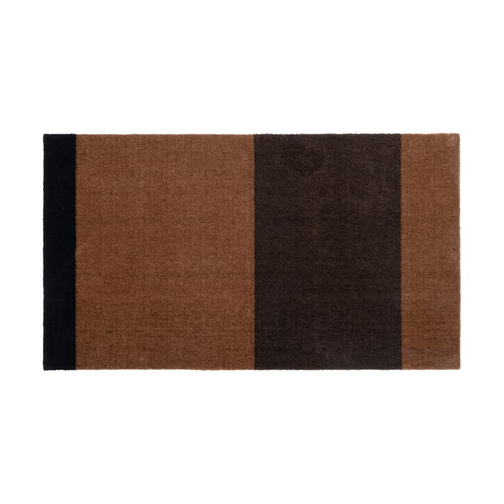 Stripes by tica, vaakasuuntainen, käytävämatto - Cognac-dark brown-black, 67x120 cm - Tica copenhagen