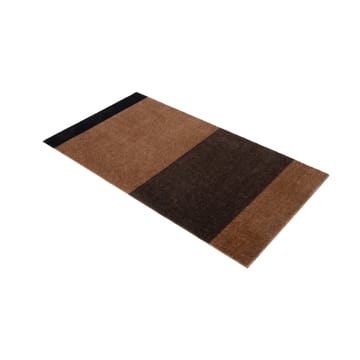 Stripes by tica, vaakasuuntainen, käytävämatto - Cognac-dark brown-black, 67x120 cm - tica copenhagen