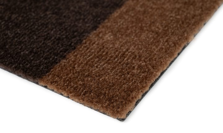 Stripes by tica, vaakasuuntainen, käytävämatto, Cognac-dark brown-black, 90x130 cm tica copenhagen