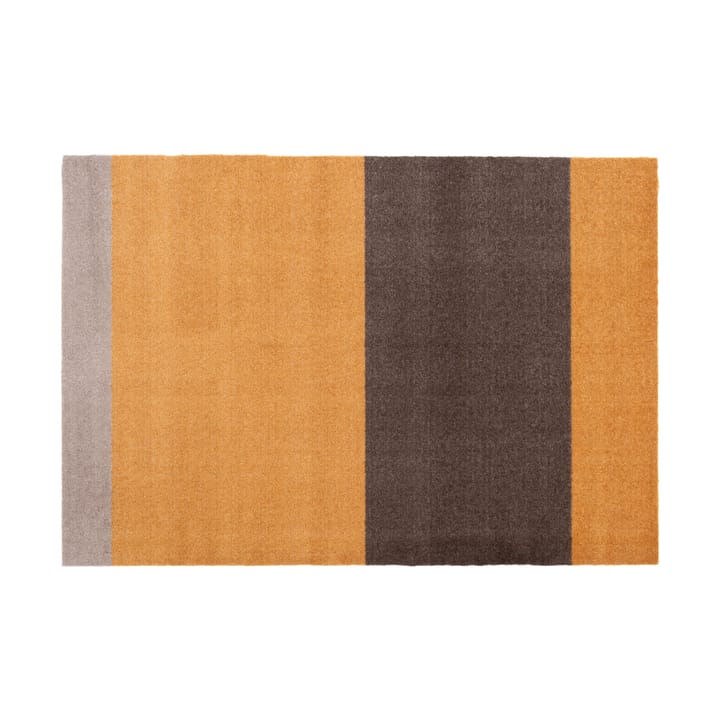 Stripes by tica, vaakasuuntainen, käytävämatto - Dijon-brown-sand, 90 x 130 cm - tica copenhagen