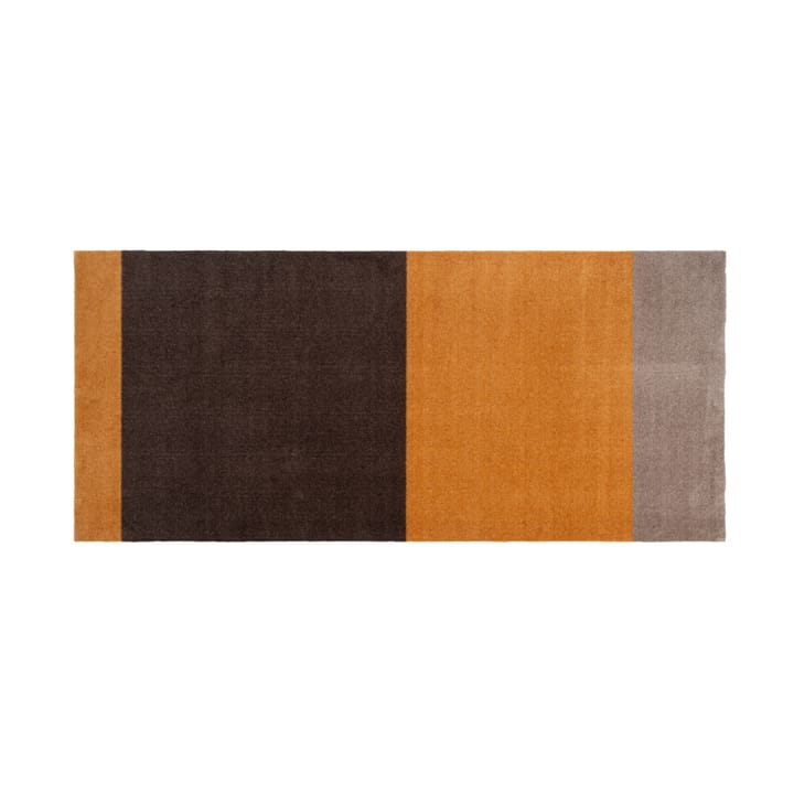 Stripes by tica, vaakasuuntainen, käytävämatto - Dijon-brown-sand, 90 x 200 cm - Tica copenhagen