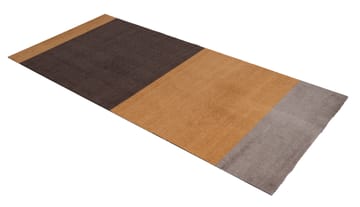 Stripes by tica, vaakasuuntainen, käytävämatto - Dijon-brown-sand, 90 x 200 cm - tica copenhagen