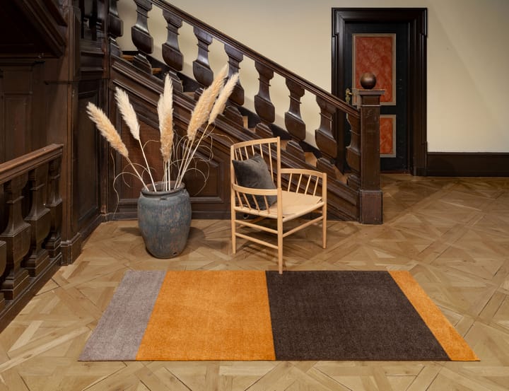 Stripes by tica, vaakasuuntainen, käytävämatto, Dijon-brown-sand, 90 x 200 cm tica copenhagen