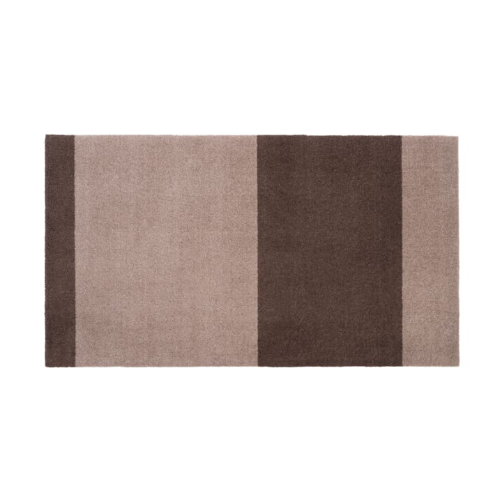Stripes by tica, vaakasuuntainen, käytävämatto - Sand-brown, 67 x 120 cm - Tica copenhagen