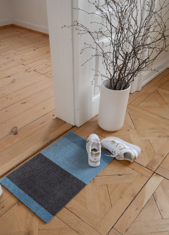 Stripes by tica, vaakasuuntainen, ovimatto, Blue-steel grey, 40 x 60 cm tica copenhagen