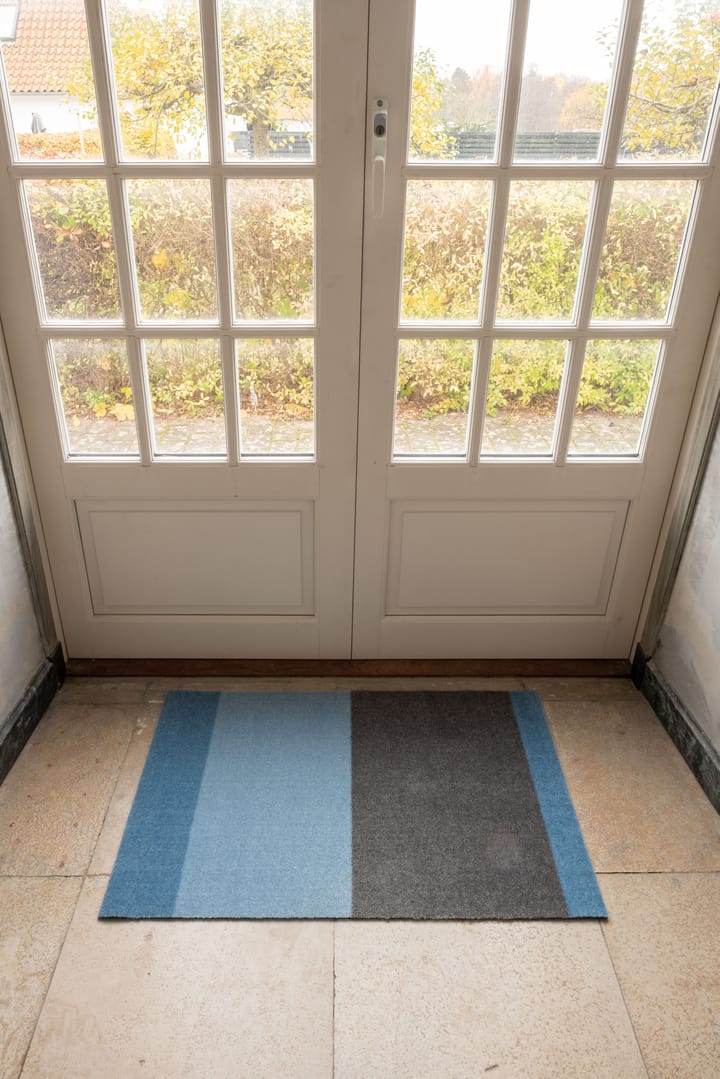 Stripes by tica, vaakasuuntainen, ovimatto, Blue-steel grey, 60 x 90 cm tica copenhagen