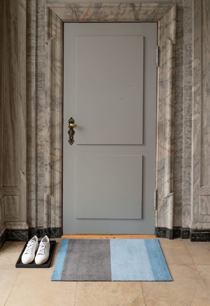 Stripes by tica, vaakasuuntainen, ovimatto, Blue-steel grey, 60 x 90 cm tica copenhagen