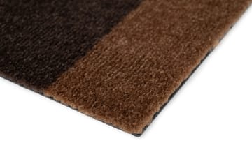 Stripes by tica, vaakasuuntainen, ovimatto - Cognac-dark brown-black, 60x90 cm - tica copenhagen