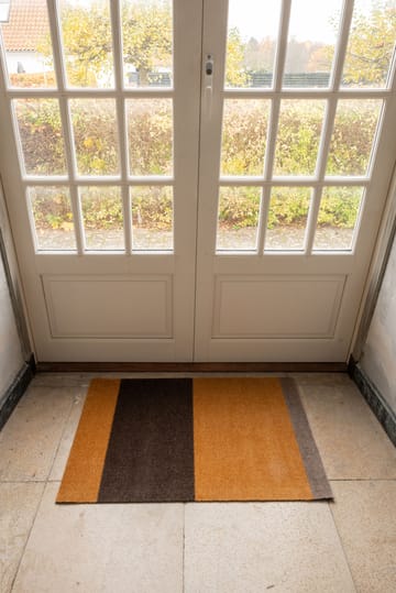 Stripes by tica, vaakasuuntainen, ovimatto - Dijon-brown-sand, 60 x 90 cm - tica copenhagen
