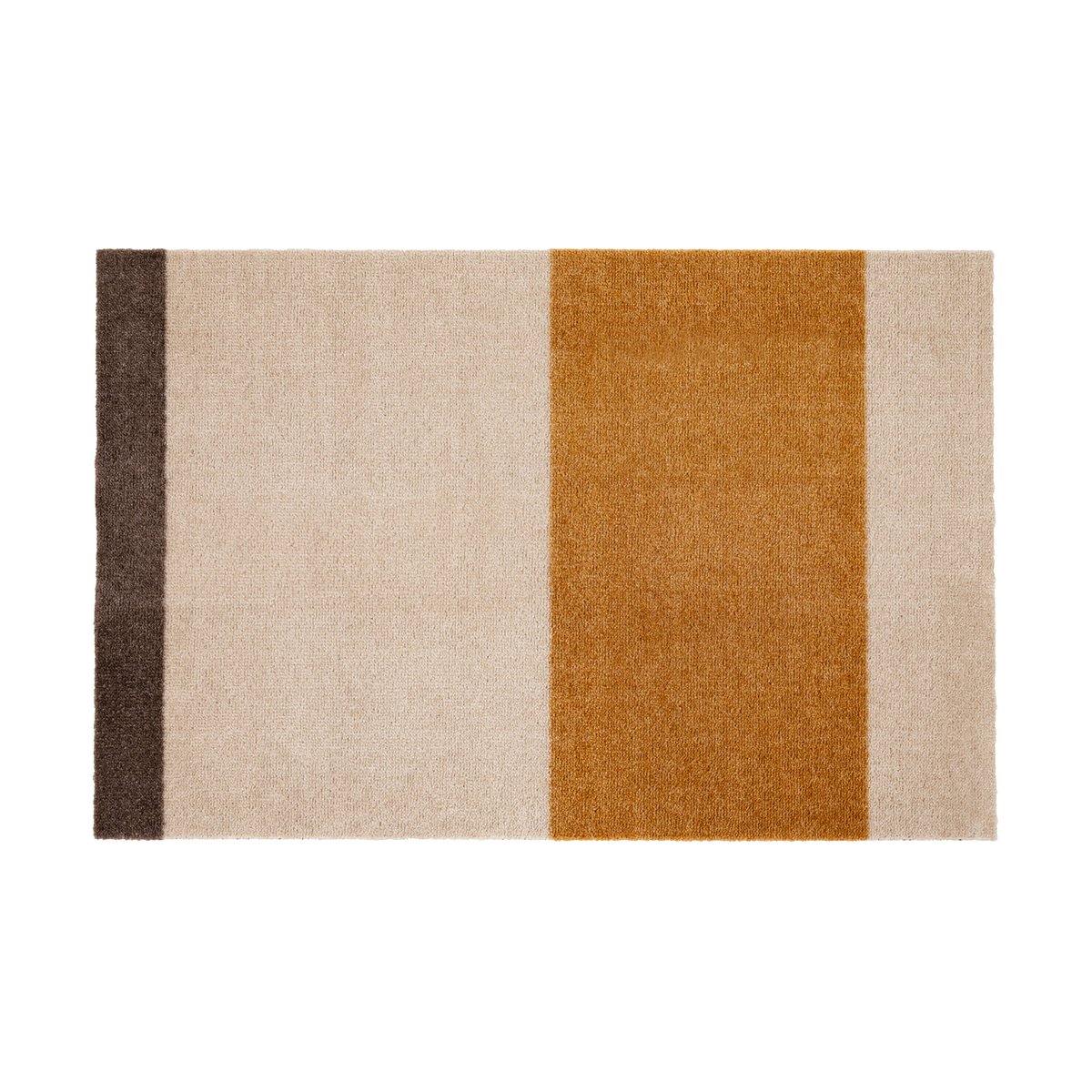 tica copenhagen Stripes by tica, vaakasuuntainen, ovimatto Ivory-dijon-brown, 60 x 90 cm