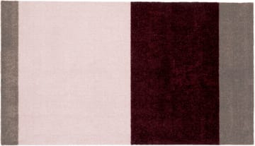 Stripes käytävämatto vaakasuuntainen - Bordeaux-rose-sand, 67x120 cm - tica copenhagen