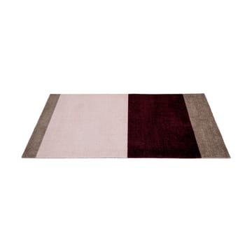 Stripes käytävämatto vaakasuuntainen - Bordeaux-rose-sand, 67x120 cm - tica copenhagen