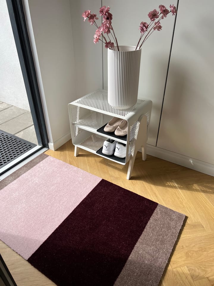 Stripes käytävämatto vaakasuuntainen, Bordeaux-rose-sand, 67x120 cm tica copenhagen