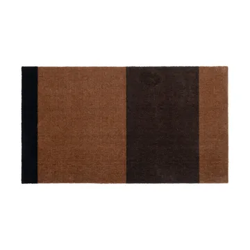 Stripes käytävämatto vaakasuuntainen - Cognac-dark brown-black, 67x120 cm - tica copenhagen