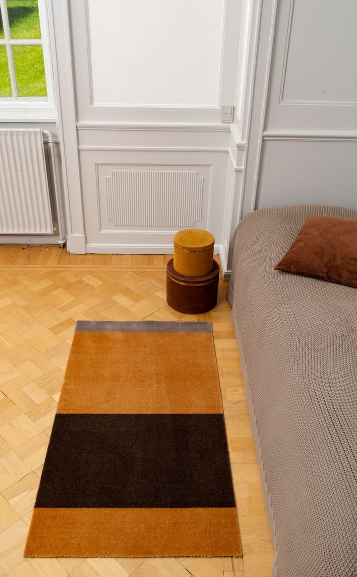 Stripes käytävämatto vaakasuuntainen, Dijon-brown-sand, 67 x 120 cm tica copenhagen