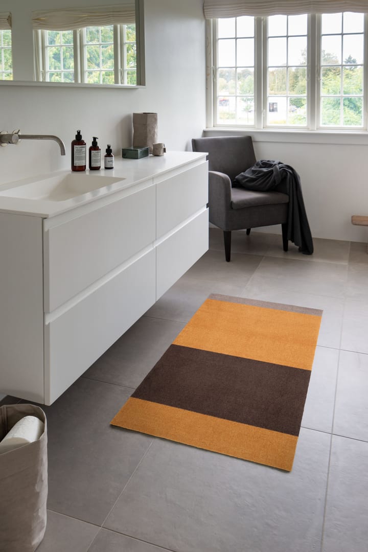 Stripes käytävämatto vaakasuuntainen, Dijon-brown-sand, 67 x 120 cm tica copenhagen