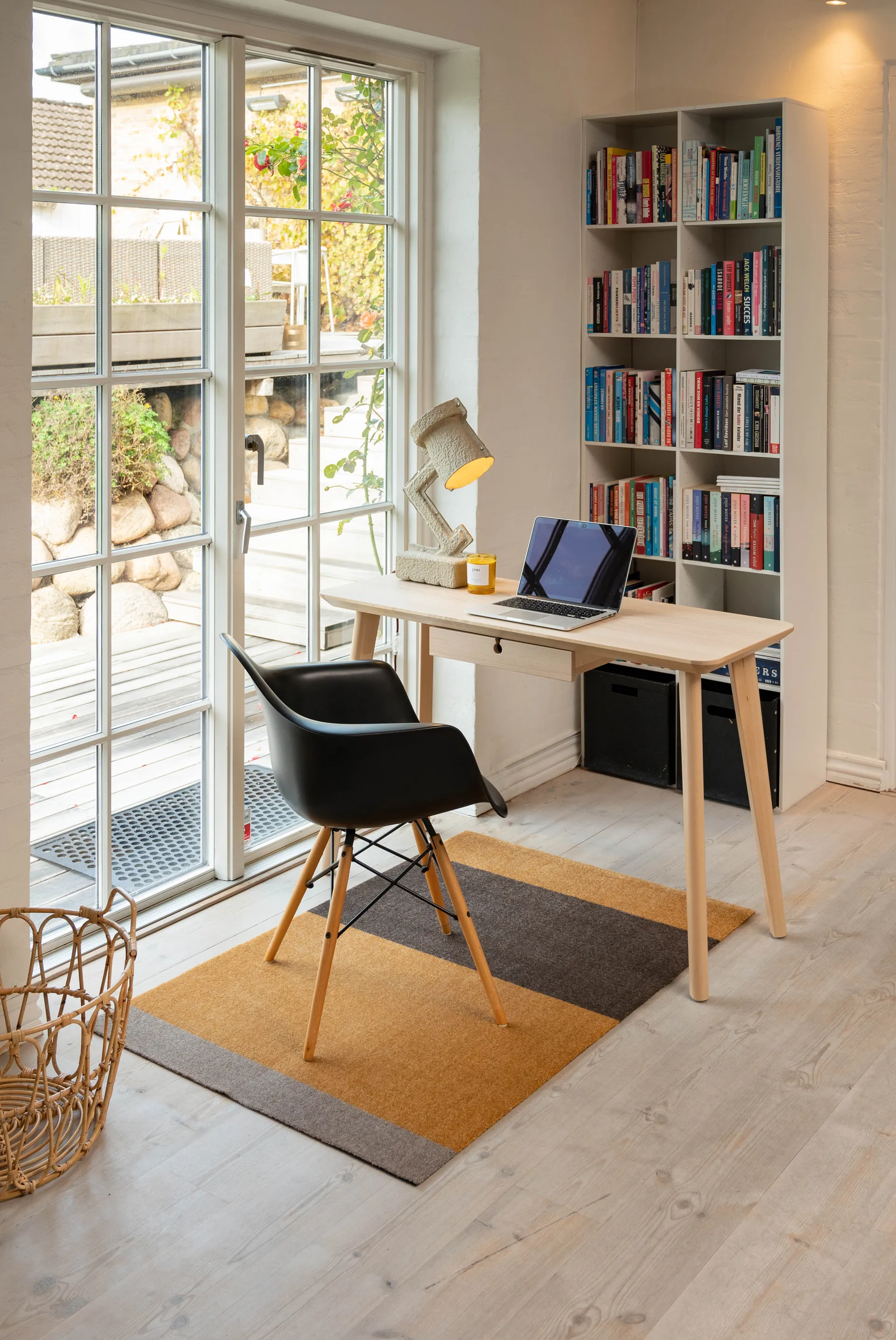 Stripes käytävämatto vaakasuuntainen, Dijon-brown-sand, 90 x 130 cm tica copenhagen