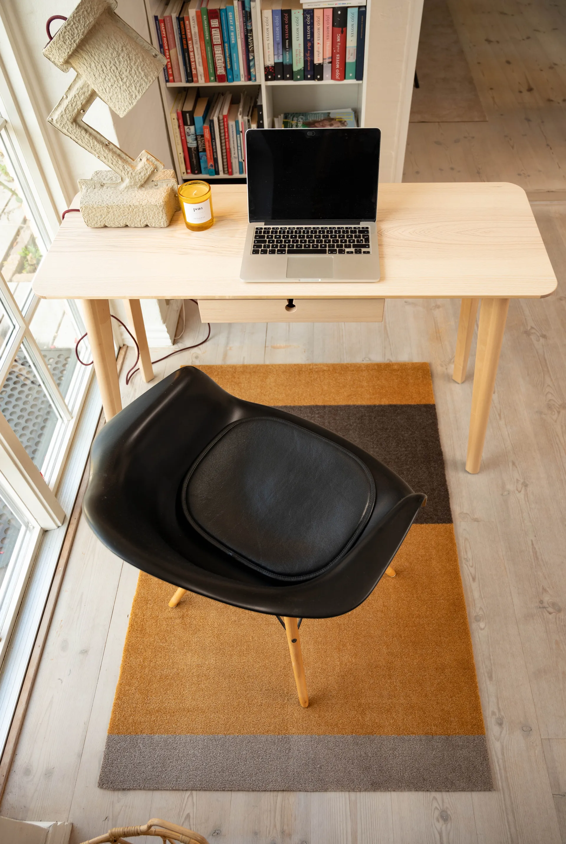 Stripes käytävämatto vaakasuuntainen, Dijon-brown-sand, 90 x 130 cm tica copenhagen