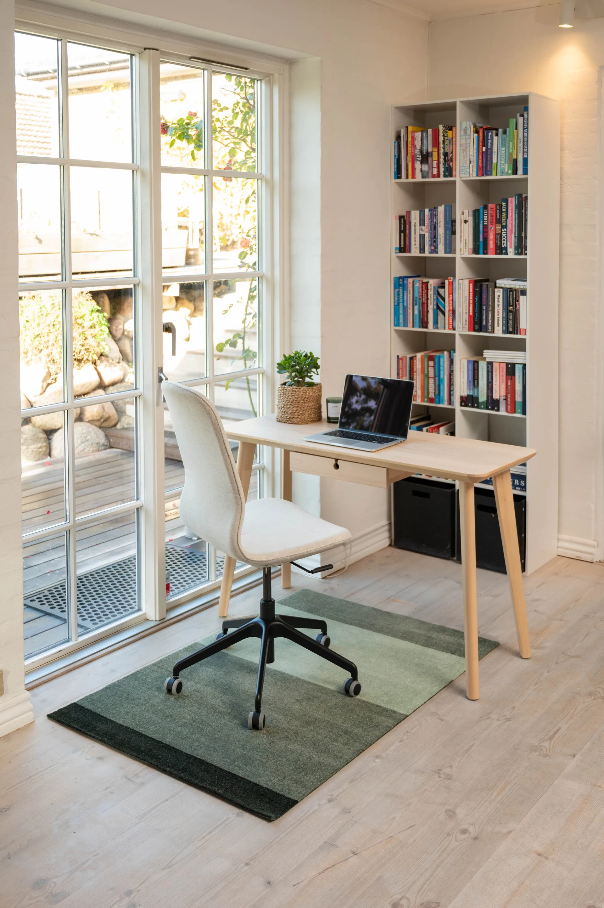 Stripes käytävämatto vaakasuuntainen, Green, 90 x 130 cm tica copenhagen