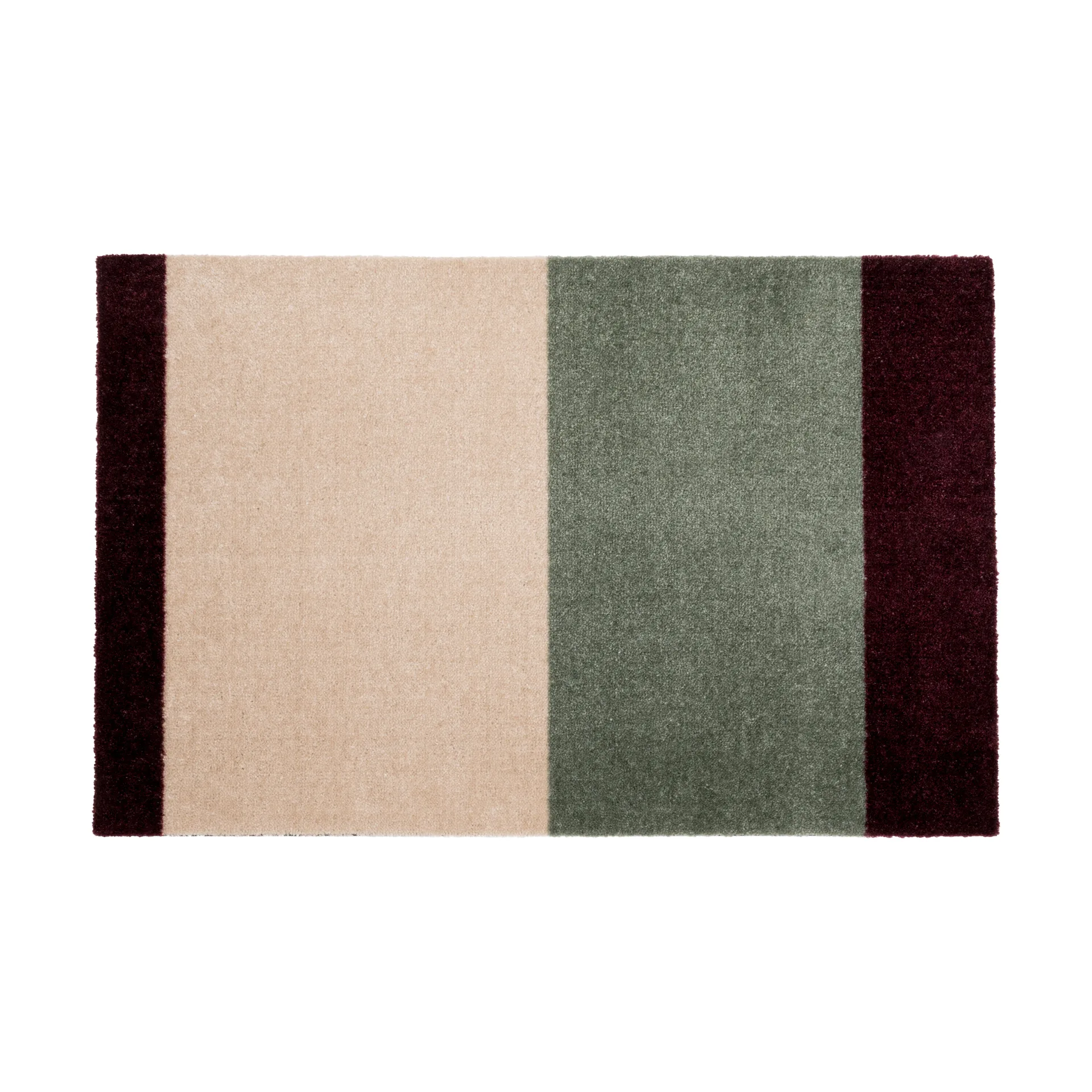 Stripes käytävämatto vaakasuuntainen, Green-ivory-bordeaux, 67x120 cm tica copenhagen