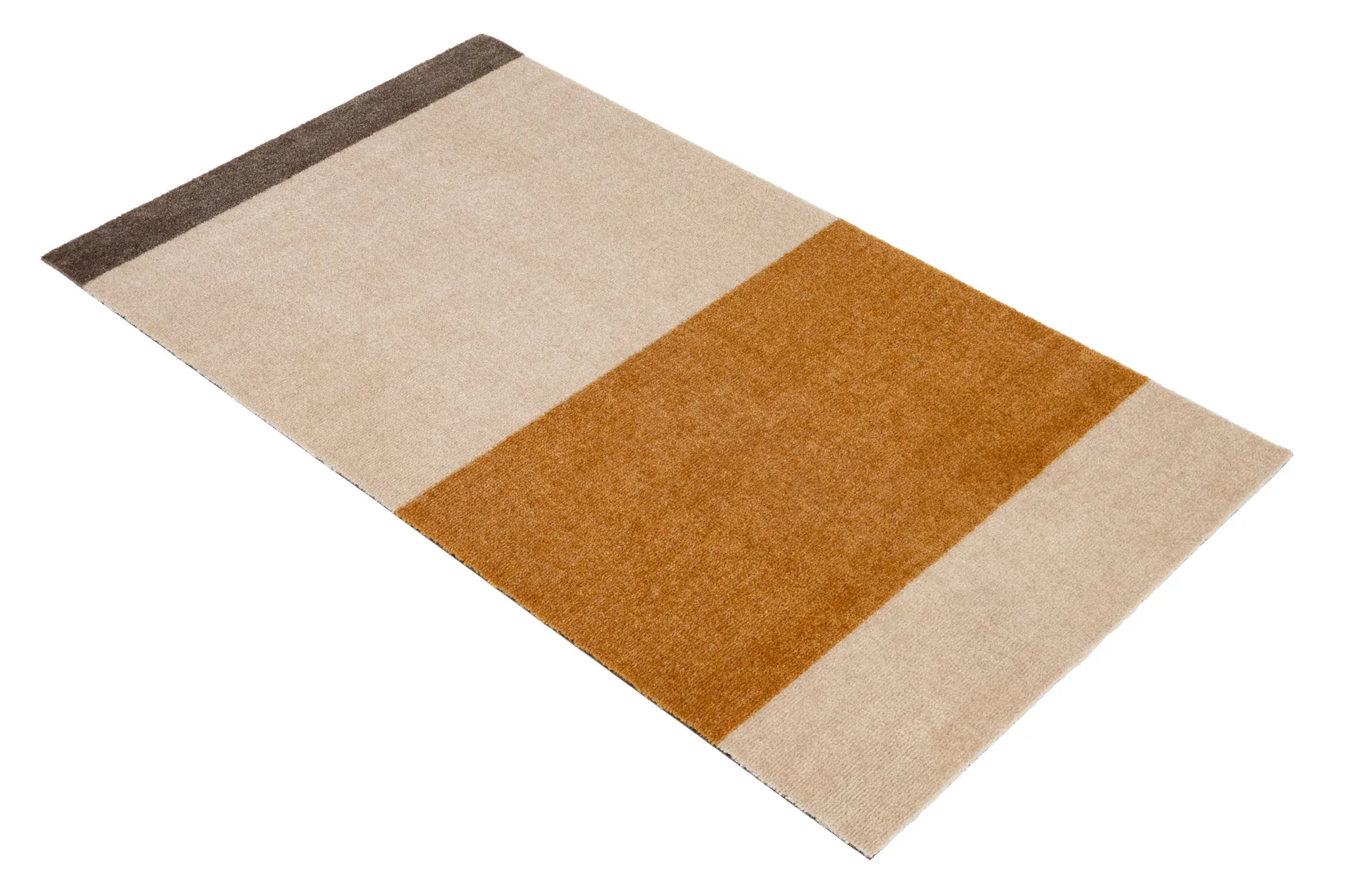 Stripes käytävämatto vaakasuuntainen, Ivory-dijon-brown, 67 x 120 cm tica copenhagen