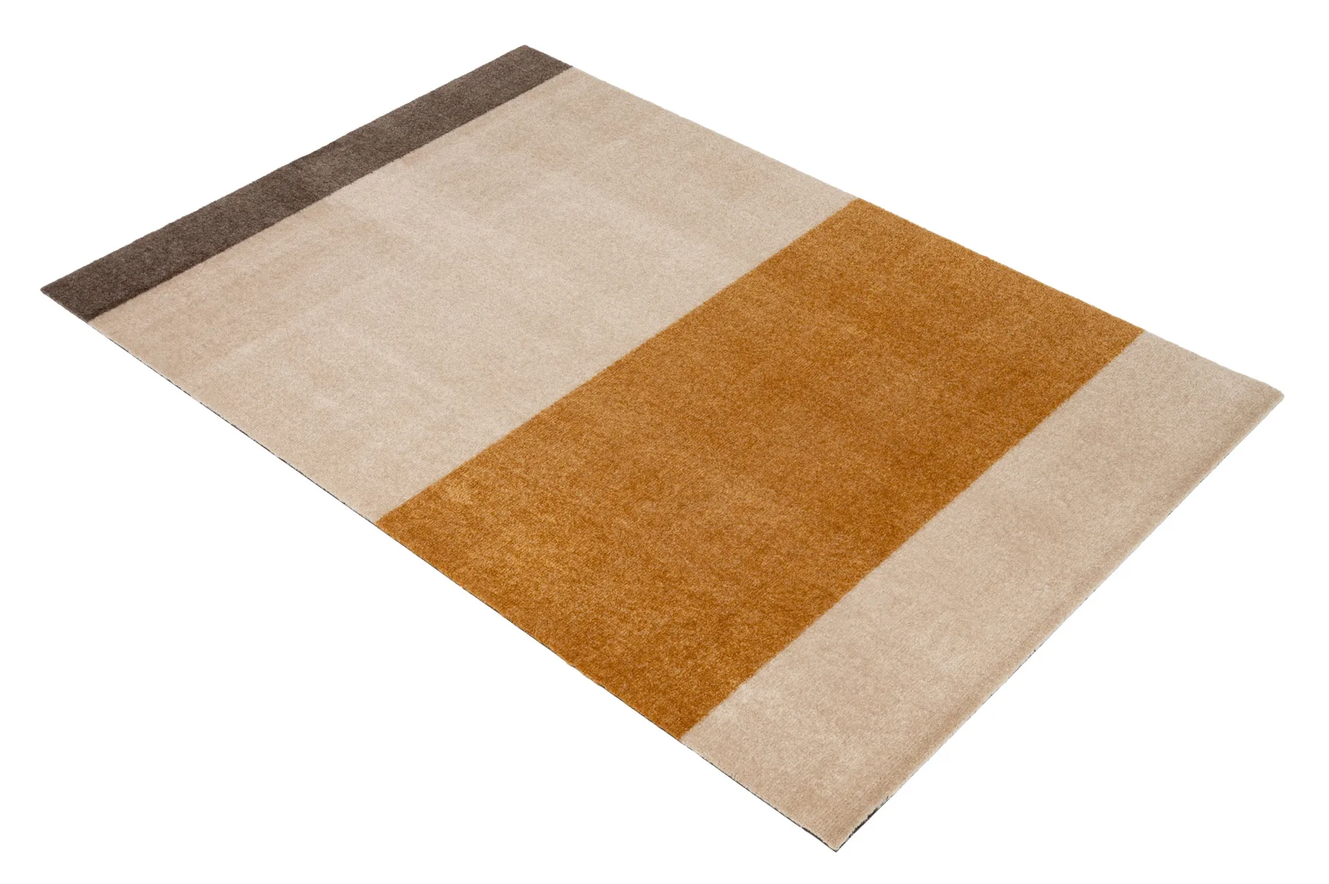 Stripes käytävämatto vaakasuuntainen, Ivory-dijon-brown, 90 x 130 cm tica copenhagen