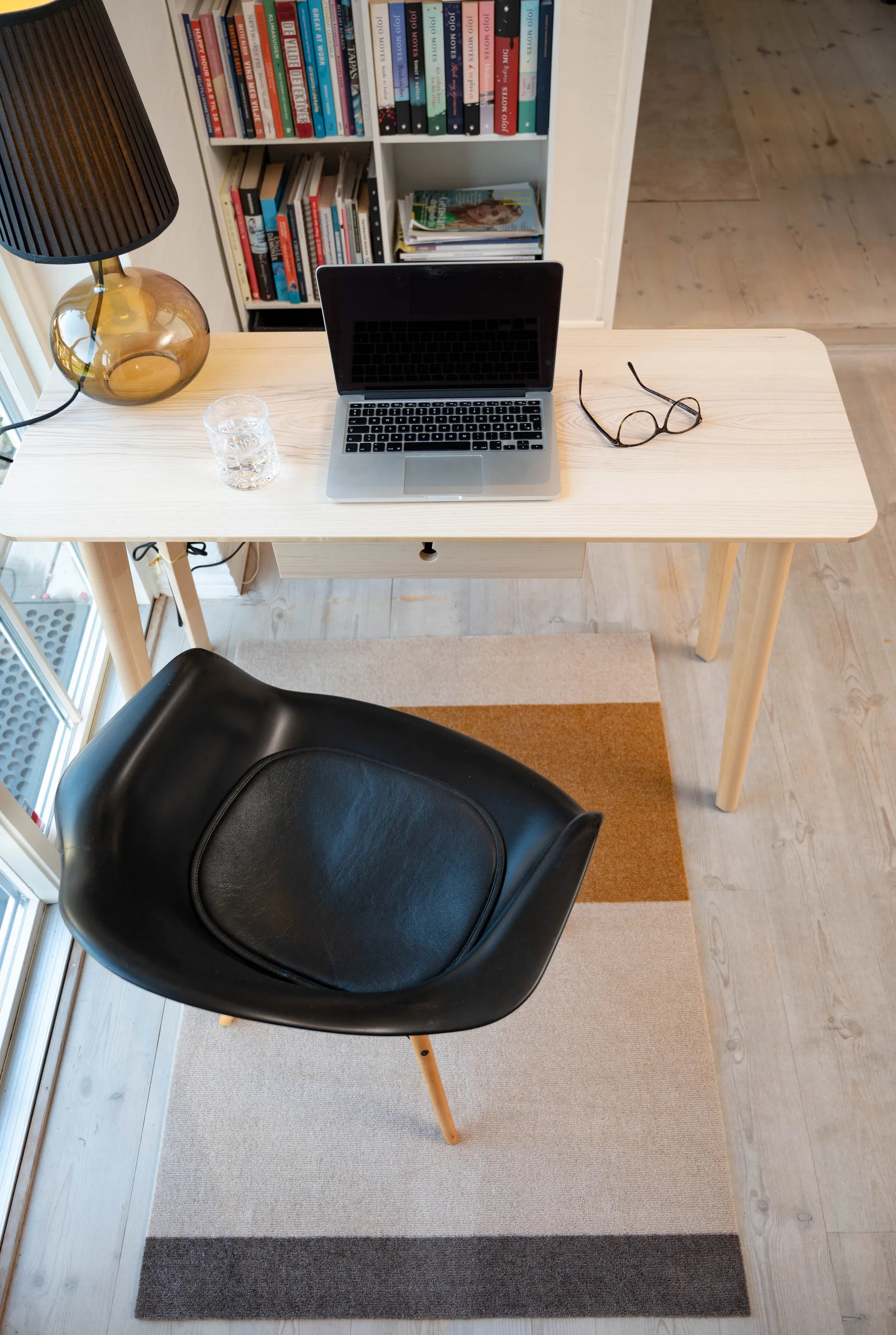 Stripes käytävämatto vaakasuuntainen, Ivory-dijon-brown, 90 x 130 cm tica copenhagen