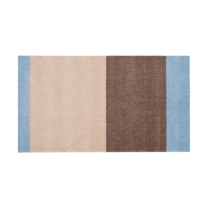 Stripes käytävämatto vaakasuuntainen, Ivory-sand-blue, 67x120 cm tica copenhagen