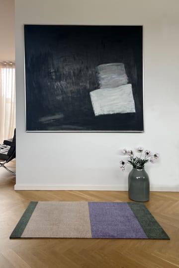 Stripes käytävämatto vaakasuuntainen - Lilac-ivory-green, 67x120 cm - tica copenhagen