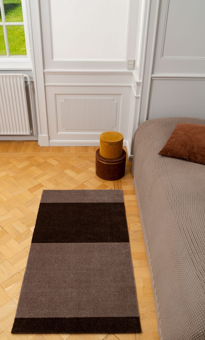 Stripes käytävämatto vaakasuuntainen, Sand-brown, 67 x 120 cm tica copenhagen
