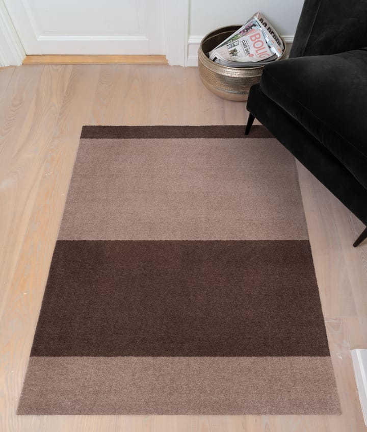Stripes käytävämatto vaakasuuntainen, Sand-brown, 67 x 120 cm tica copenhagen
