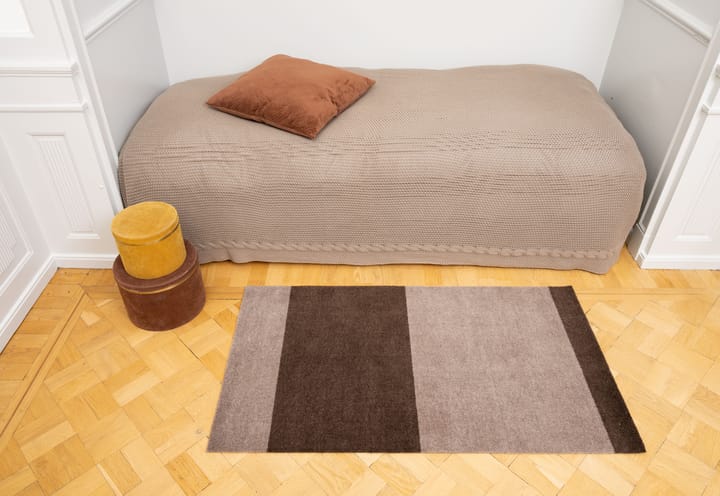 Stripes käytävämatto vaakasuuntainen, Sand-brown, 67 x 120 cm tica copenhagen